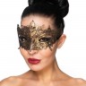 Золотистая карнавальная маска "Каф"